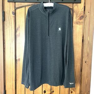 Carhartt Shirt Men 2XL Gray 1/4 Zip Thermal Base Layer Long Sleeve Force Extreme